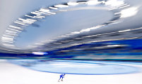 General view inside the stadium during the warm up